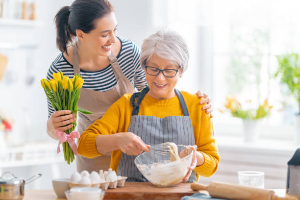 istock Happy family in the kitchen. 1304197642