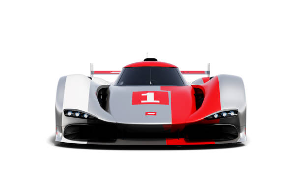 supercar, lemans prototype, photorealistic render, isolated on white
