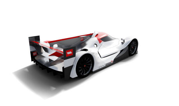 istock supercar, lemans prototype, photorealistic render, isolated on white 1304201705