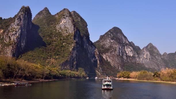 istock Karst landform scenery along the Li River(Guilin-Yangdi) 1304203745