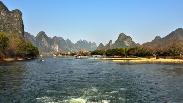 istock Karst landform scenery along the Li River(Guilin-Yangdi) 1304204211
