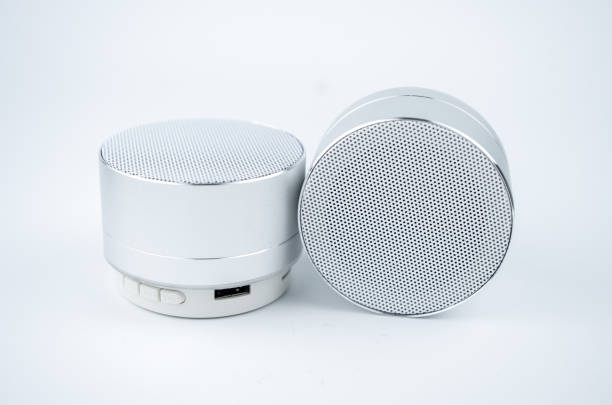 istock New wireless grey no name mini speakers on white background 1304206556
