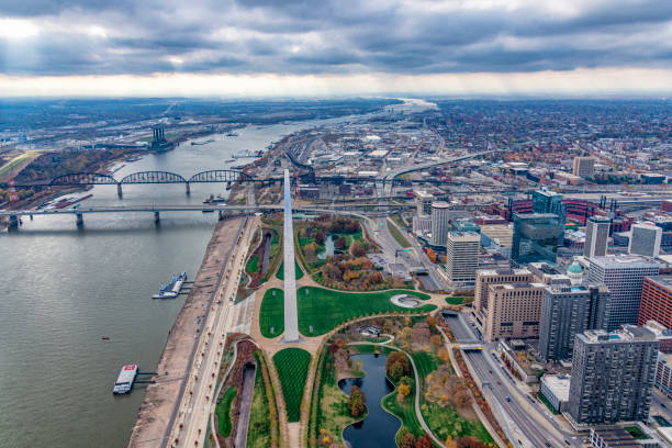istock St. Louis Cityscape Aerial 1304209533