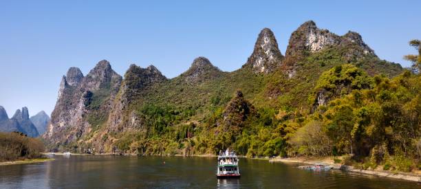istock Karst landform scenery along the Li River(Yangdi-Xingping) 1304211051