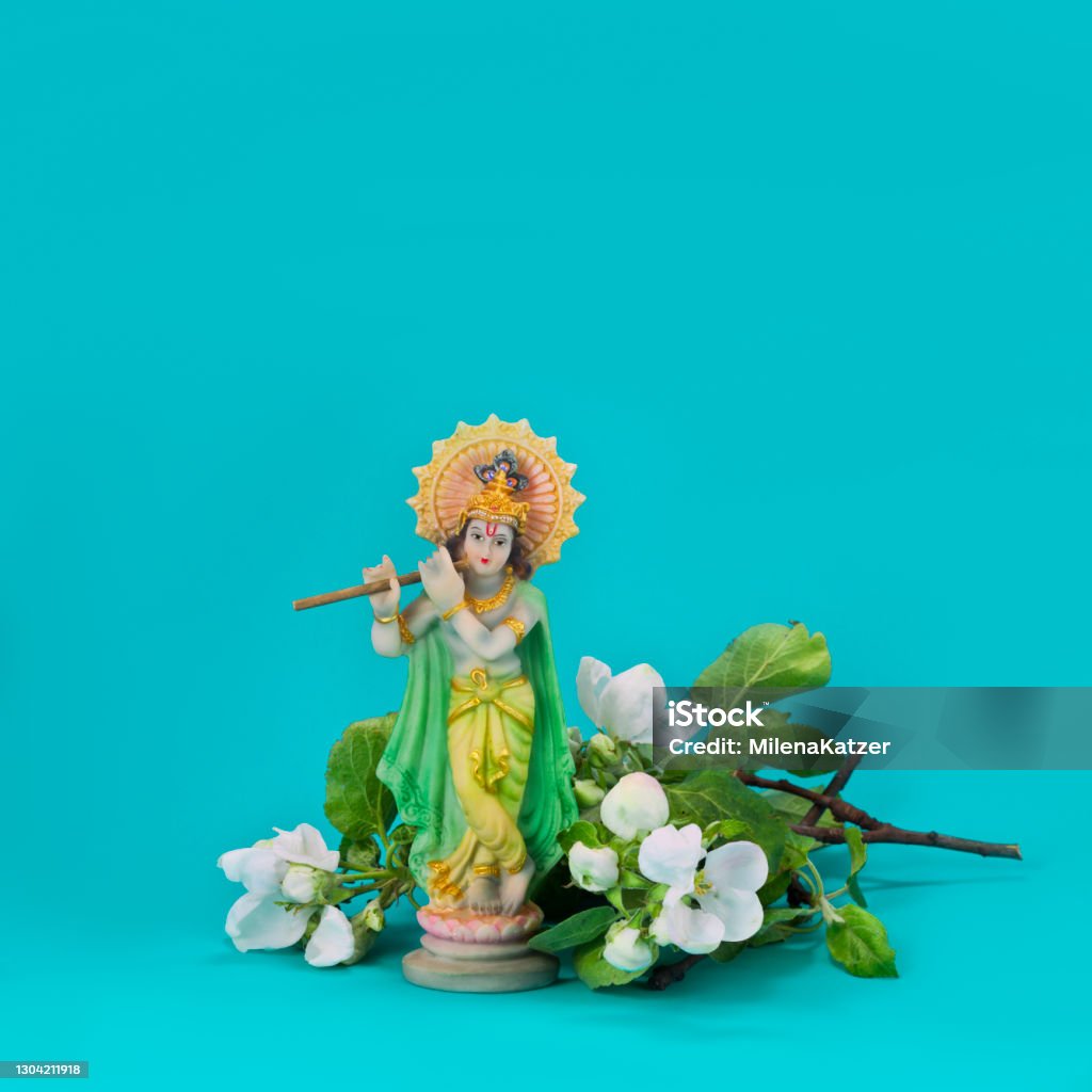 Hindu God Krishna Stock Photo - Download Image Now - Altar, Apple ...