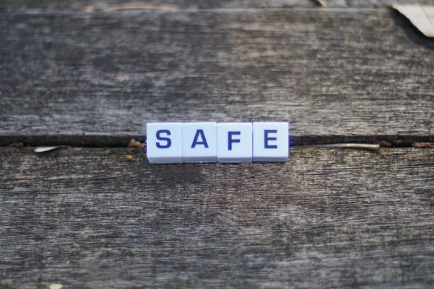 istock SAFE Word on Dark Wooden Background. 1304222158