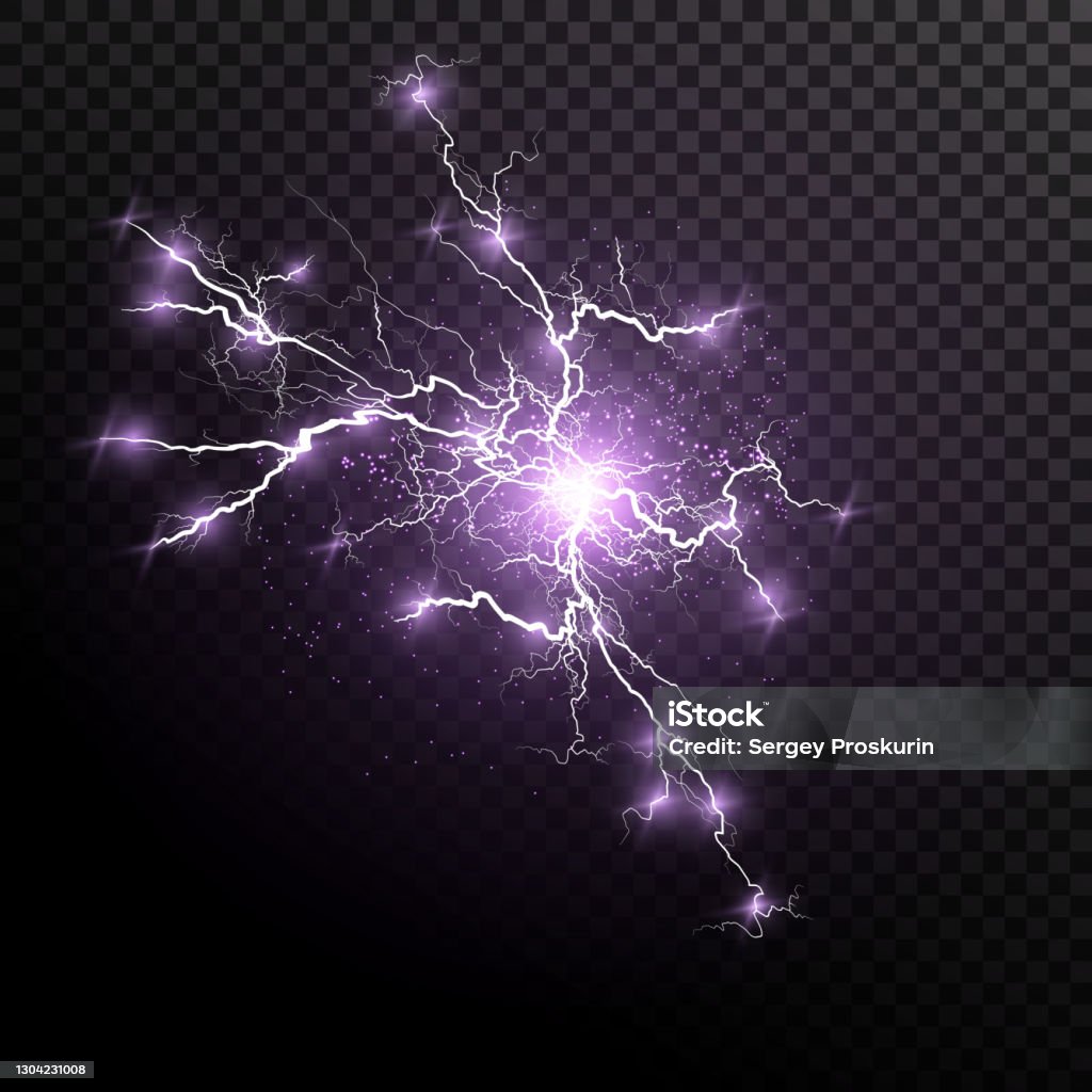 Lightning Explode Lightning Lightning Lightning Collision Powerful Electrical Explosion ...