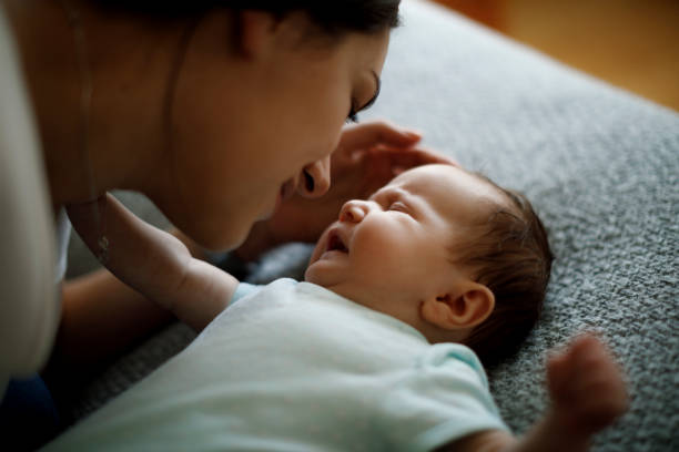 istock Mother and crying newborn baby 1304231487