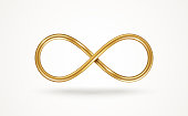 istock Infinity gold symbol 1304231553