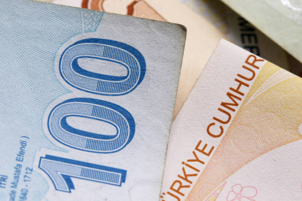 istock close-up Turkish Lira banknote on background 1304232686