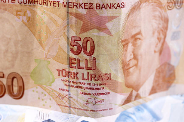 istock close-up Turkish Lira banknote on background 1304232800