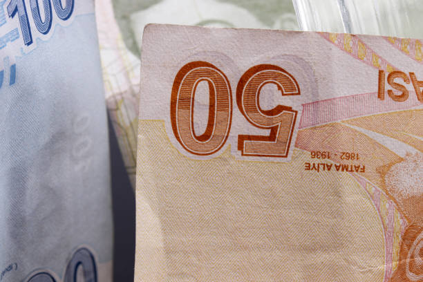 istock close-up Turkish Lira banknote on background 1304233072