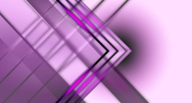 istock Light pink shade background with diagonal lines and glossy pink arrows. 1304233841
