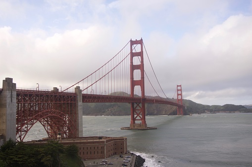 Golden Gate Bridge During a Storm