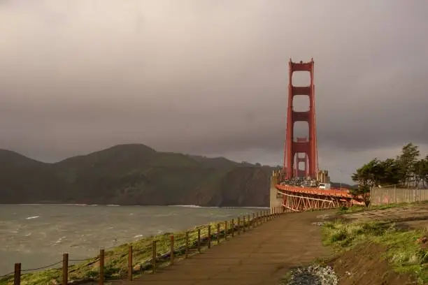 Golden Gate Bridge During a Storm