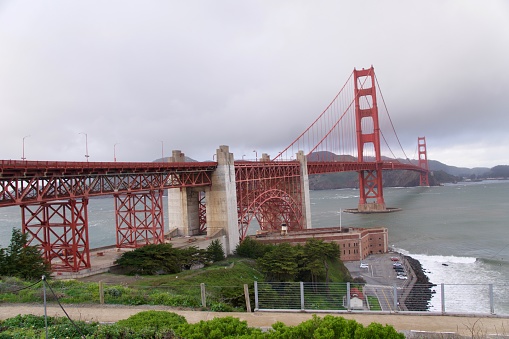 Golden Gate Bridge During a Storm