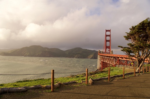 Golden Gate Bridge During a Storm