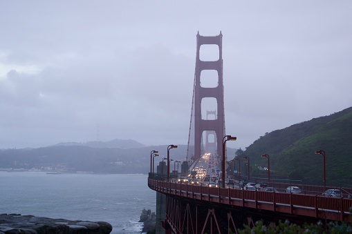 Golden Gate Bridge During a Storm