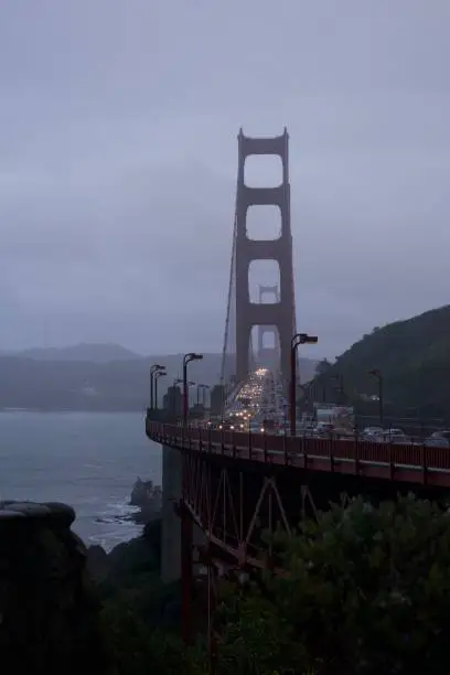 Golden Gate Bridge During a Storm