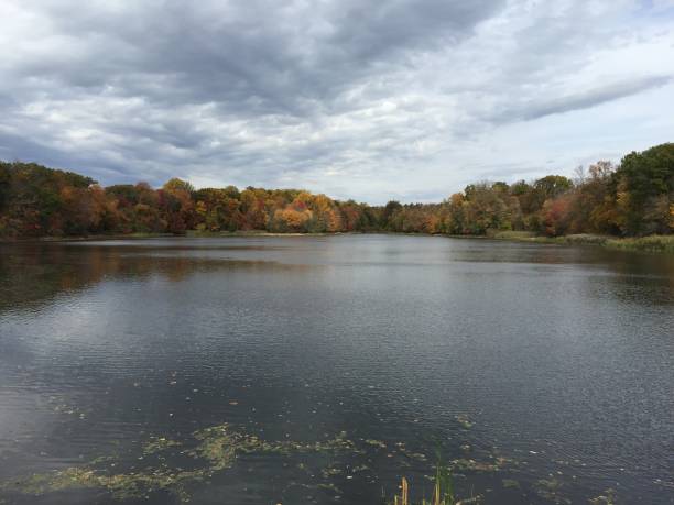 istock Twin Lakes in Early Fall, Eastchester, NY 1304234158