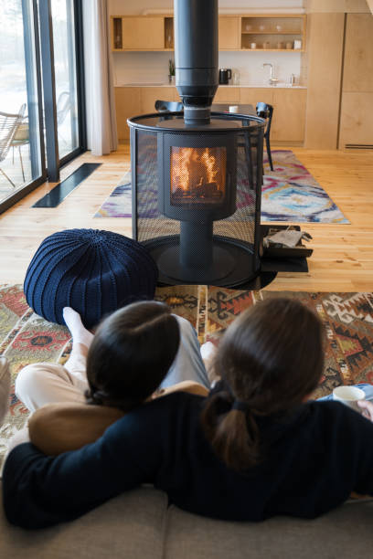 istock Couple relaxing on cozy sofa at home 1304234651