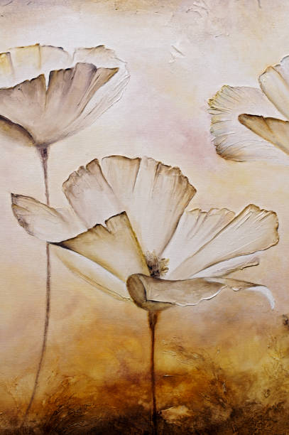 istock Painting poppies pastel color 1304239919