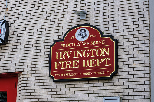 Sign of the Irvington NY Volunteer Fire Department