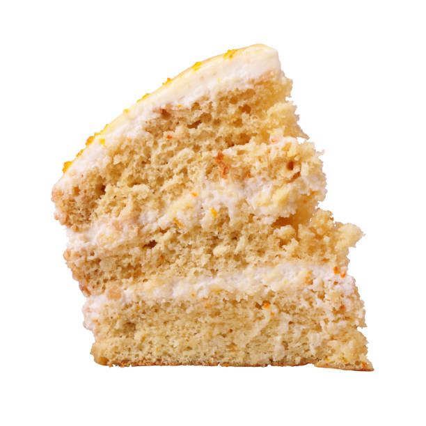 istock Piece of biscuit cake isolated 1304240986