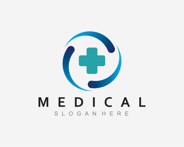 medical health care logo with stethoscope, vector icon illustration medical health care logo with stethoscope, vector icon illustration ems logo stock illustrations