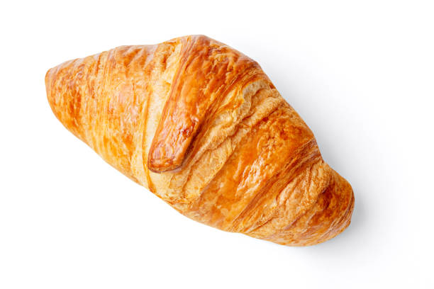 istock Croissant isolated on white background, clipping mask 1304247442
