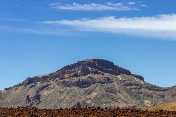 istock Mountain on Tenerife Island under a blue sky with desolated foreground 1304250101