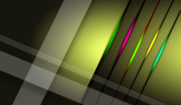 Futuristic Green Shade Abstract Technology Background With Colorful Neon  Glowing Lines Stock Illustration - Download Image Now - iStock