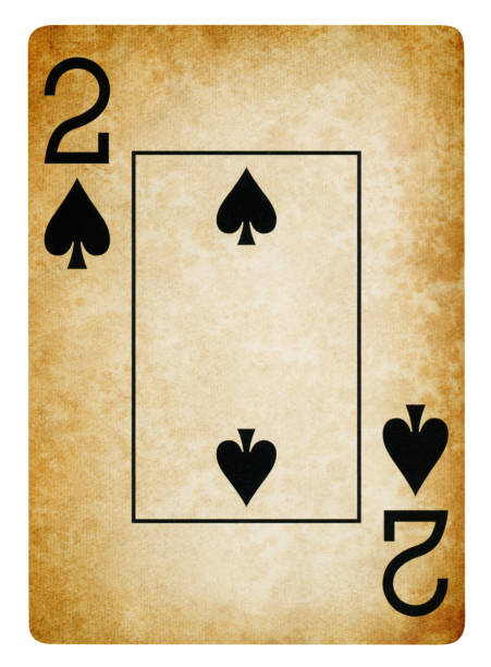 istock Two Of Spades Vintage playing card - Isolated 1304253733