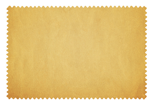 Blank Postage Stamp isolated on white