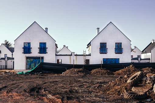 Luxury rural housing development in construction for purchase UK