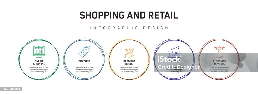 Shopping And Retail Related Process Infographic Template Process ...