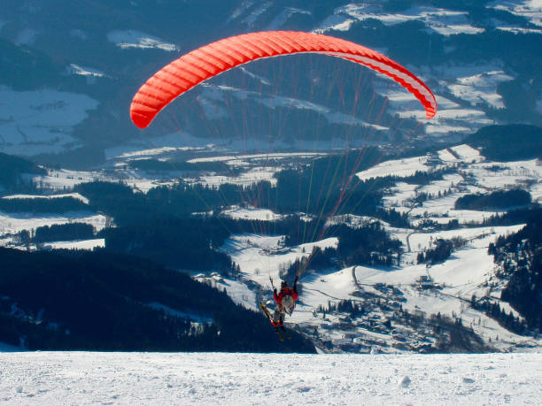 istock paragliding in the alps in winter 1304263352