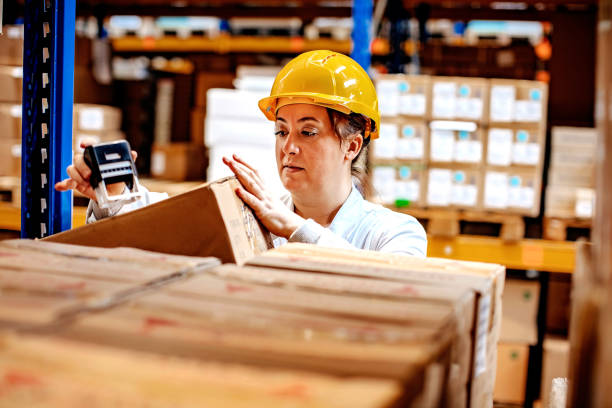 istock Woman storekeeper 1304266060