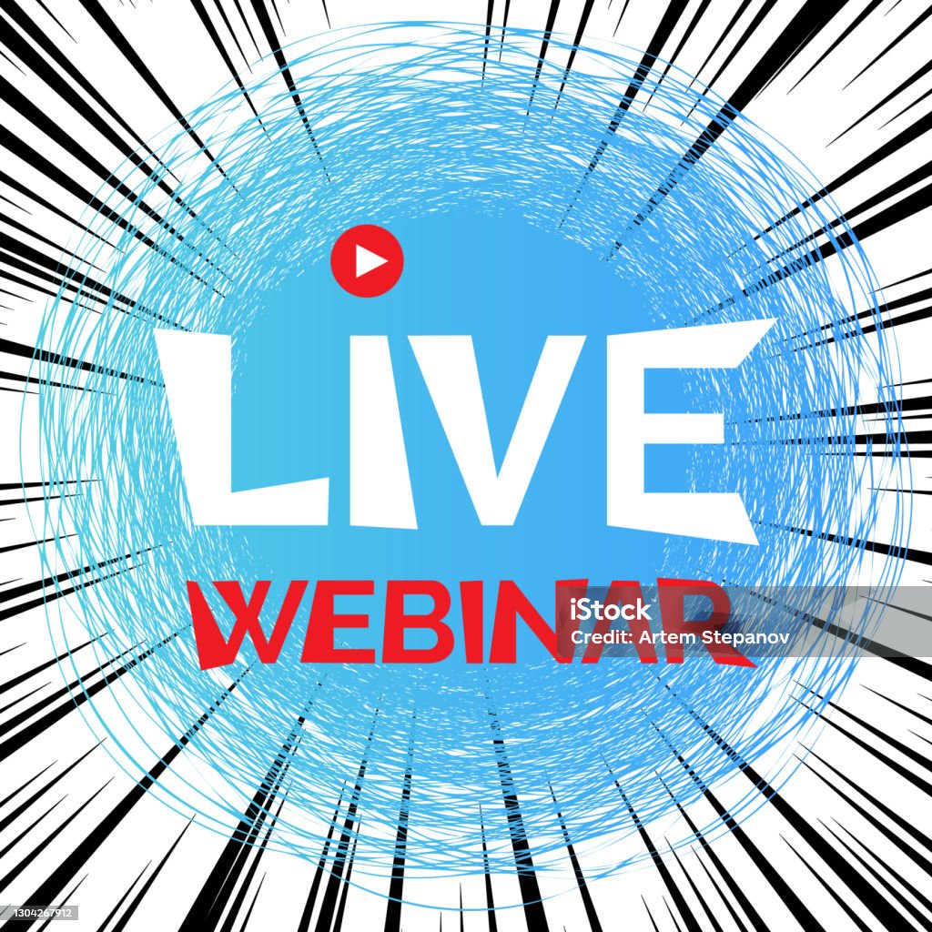 Icono en línea de Seminario Web en vivo, concepto gratuito de educación en Internet - Ilustración de stock de Botón pulsador libre de derechos Icono en línea de Seminario Web en vivo, concepto gratuito de educación en Internet - Ilustración de stock de Botón pulsador libre de derechos