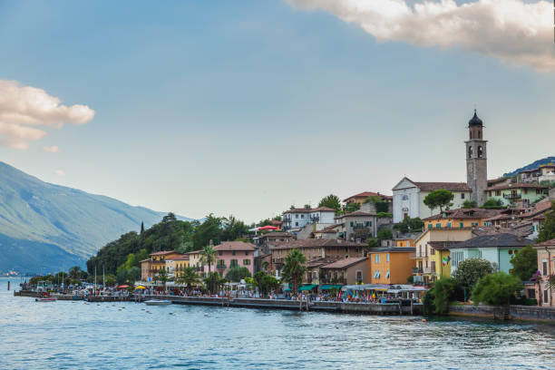 istock Limone sul Garda village, Italy during a summer sunset 1304270790