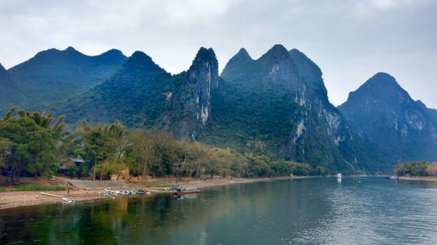 istock Majestic lijiang karst peak-forest landform(cloudy sky) 1304273242