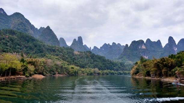 istock Majestic lijiang karst peak-forest landform(cloudy sky) 1304273282
