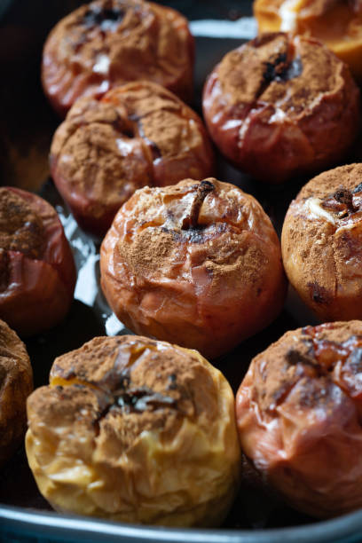 istock Backed apples with Chrismas Decoration 1304277995