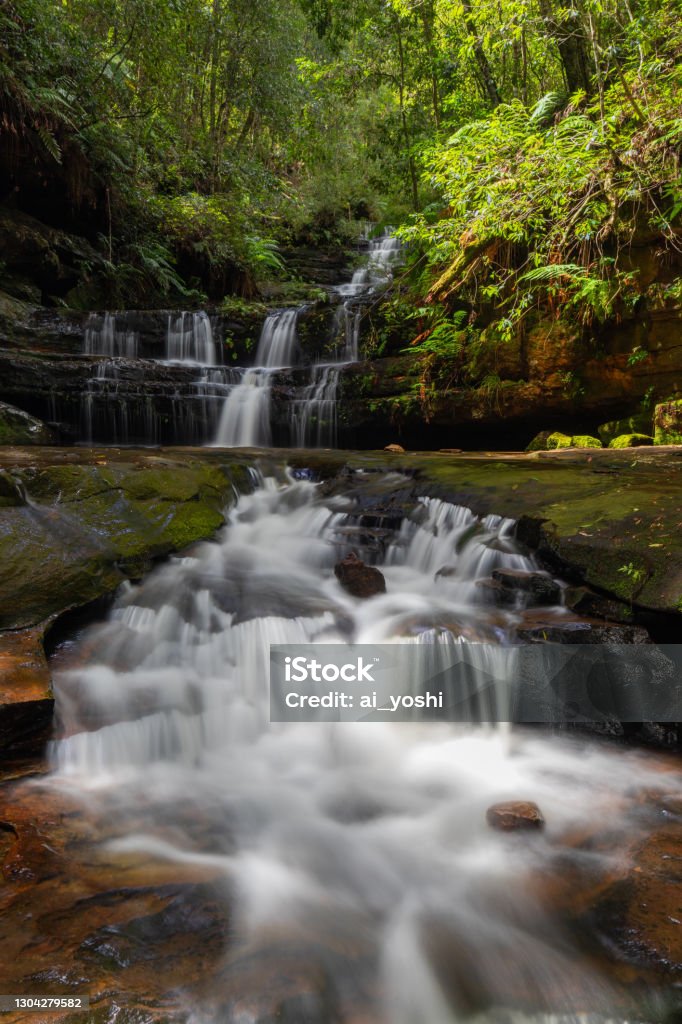 Multiple Level Waterfall Multilevel Waterfall Stock Photo - Download Image Now - Australia ...