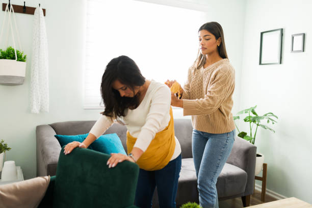 istock Hispanic doula helping to relieve back discomfort 1304285587