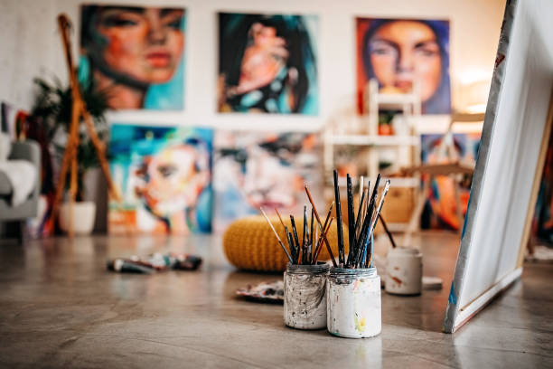 Studio of successful artist