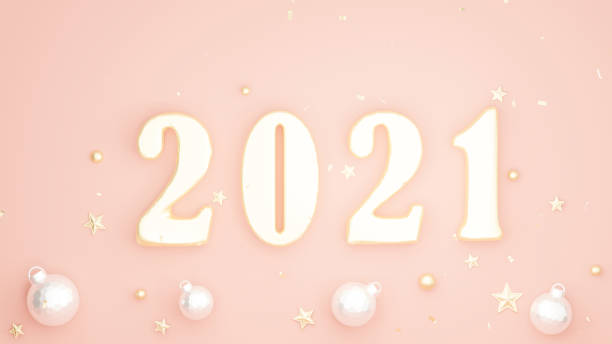istock 3d render of happy new year 2021 with decoration 1304294434