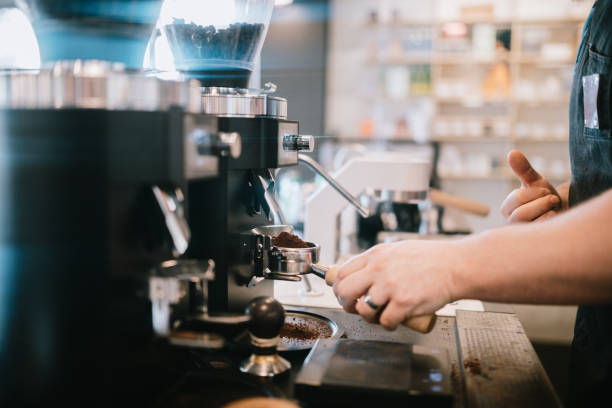 istock Coffee Shop Barista Pulling Fresh Espresso Shots 1304304644