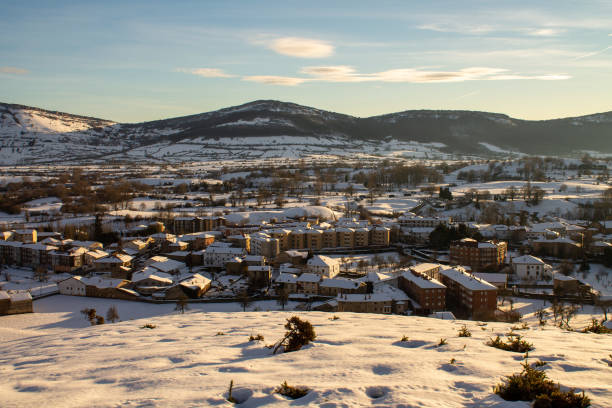 istock Great snowfall in Espinosa de los Monteros, Spain 17 January 1304304867