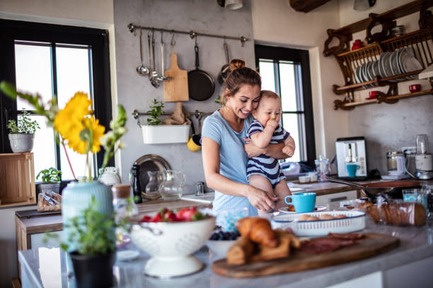 Mother morning routines